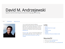 Tablet Screenshot of david-andrzejewski.com